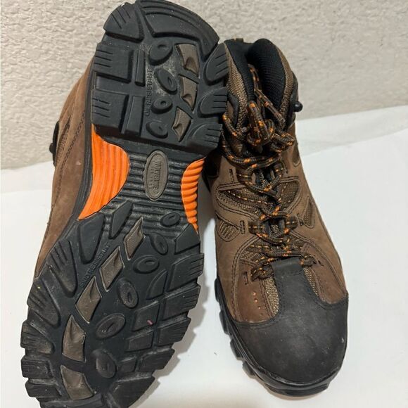 Wolverine Hudson  Steel Toe Work Boots Hiking Brown Mid Cut Size 9.5/42.5 - Picture 6 of 13